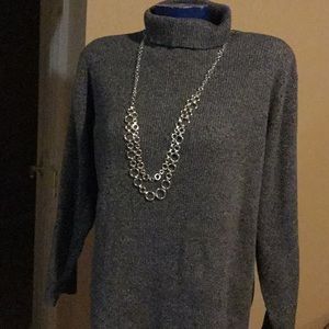Black and grey sweater